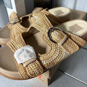 Dolce Vita Women's Ralli Buckled Stitch Footbed Sandals Size 8.5